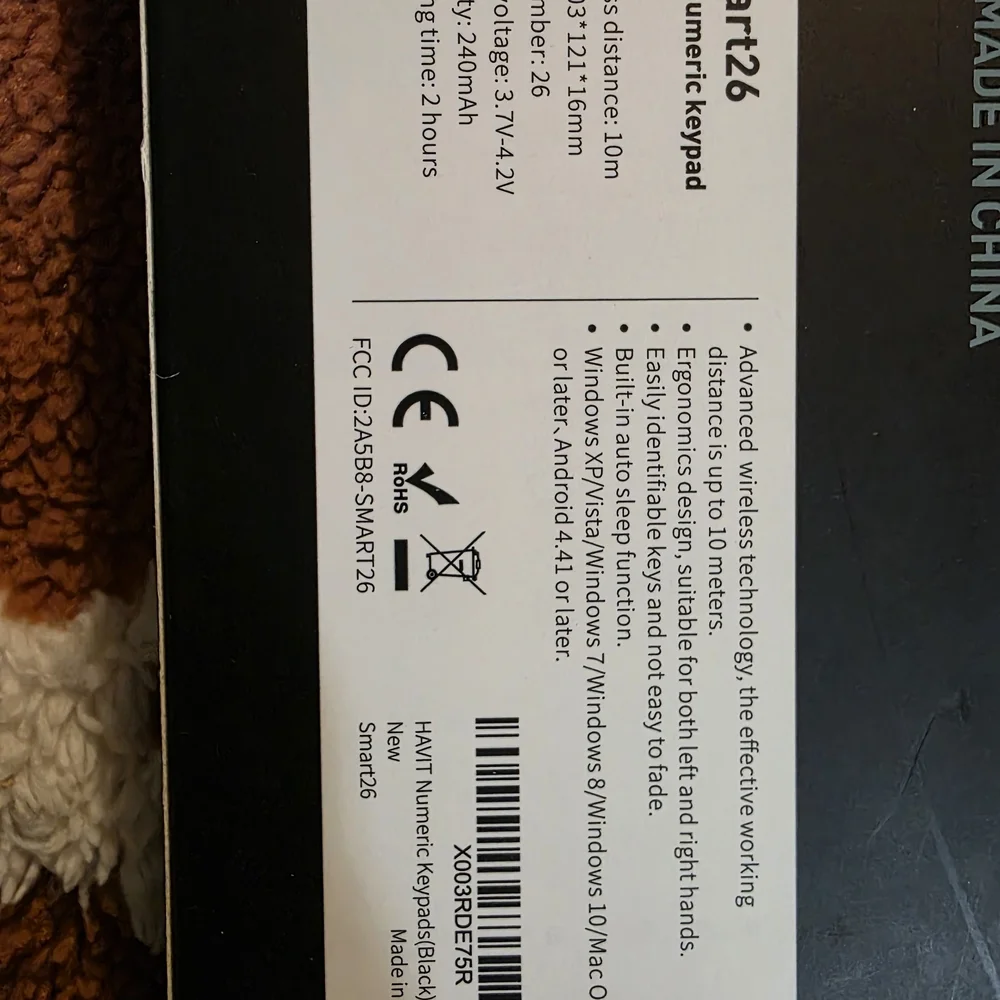 NEW Havit Black Wireless Numeric Keypad
